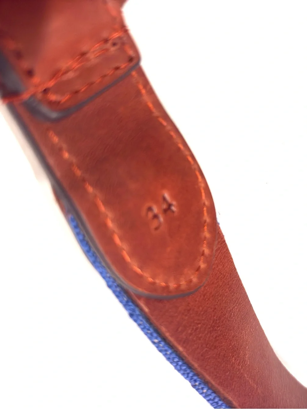Smathers & Branson SMU Needlepoint Men's Belt 34 NEW Hand stitched